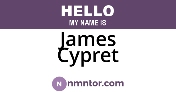 James Cypret