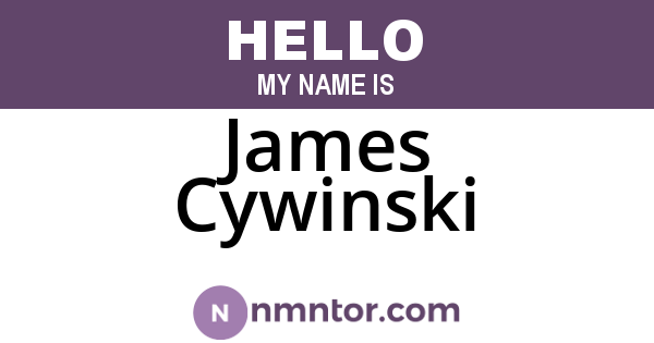 James Cywinski