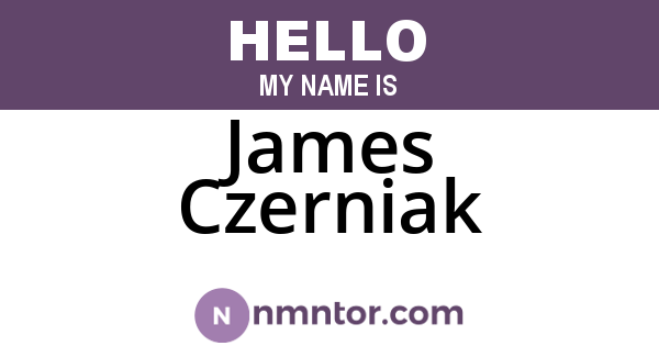 James Czerniak