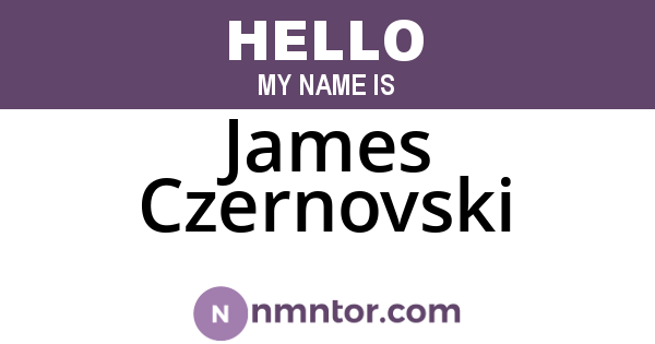 James Czernovski