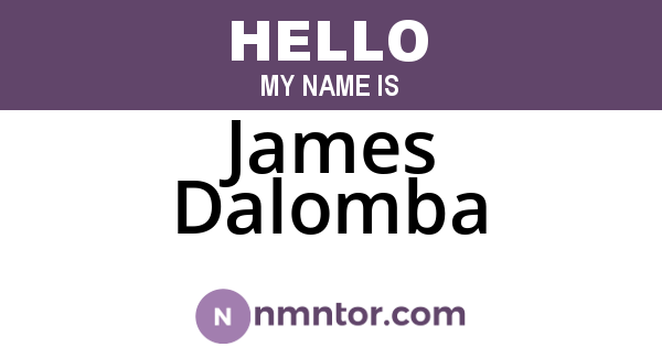 James Dalomba