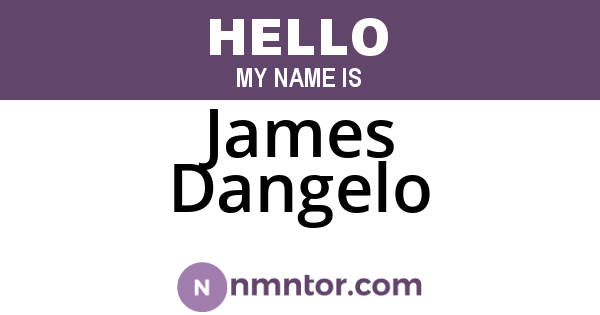 James Dangelo