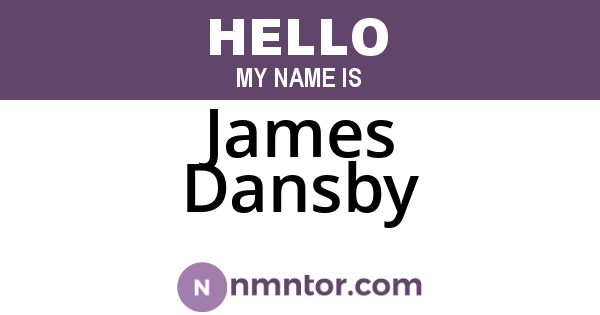 James Dansby
