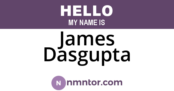 James Dasgupta