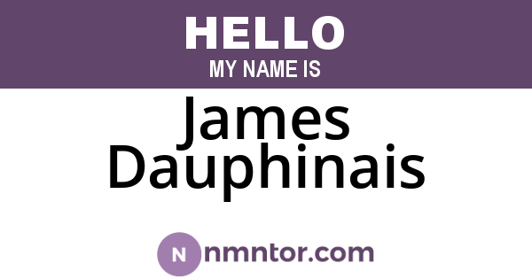 James Dauphinais