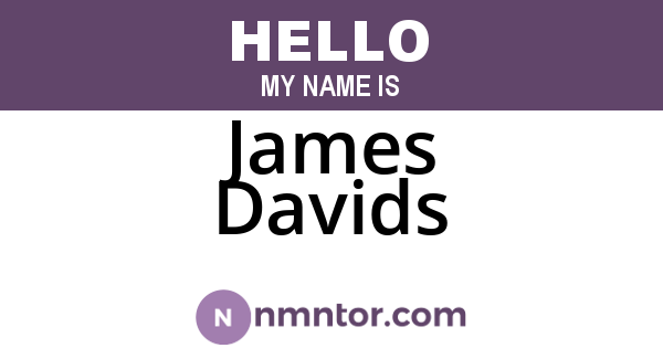 James Davids