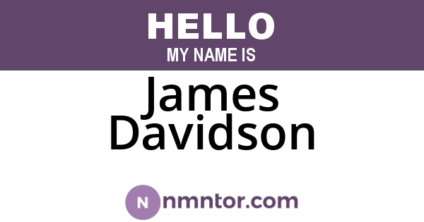 James Davidson