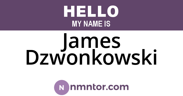 James Dzwonkowski