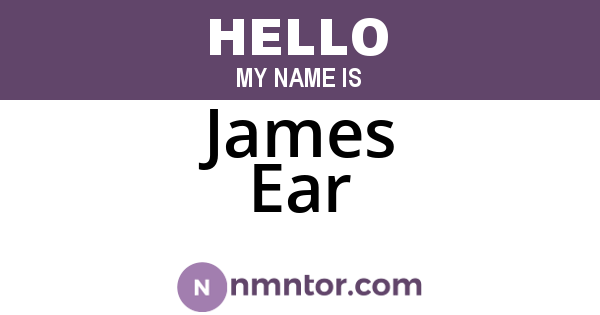James Ear