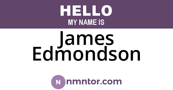 James Edmondson