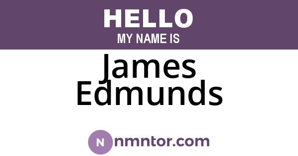 James Edmunds