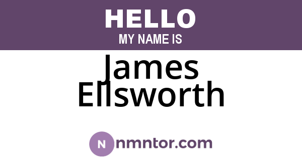 James Ellsworth