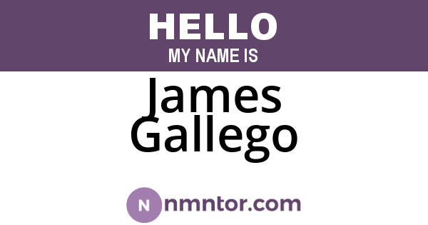 James Gallego