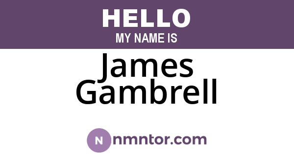 James Gambrell