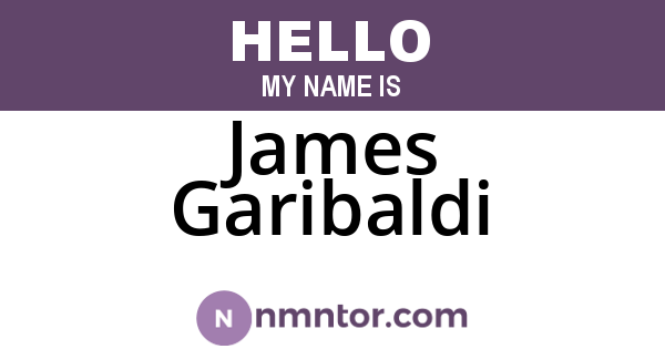 James Garibaldi