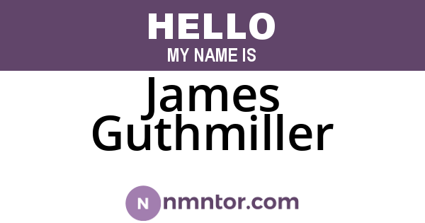 James Guthmiller