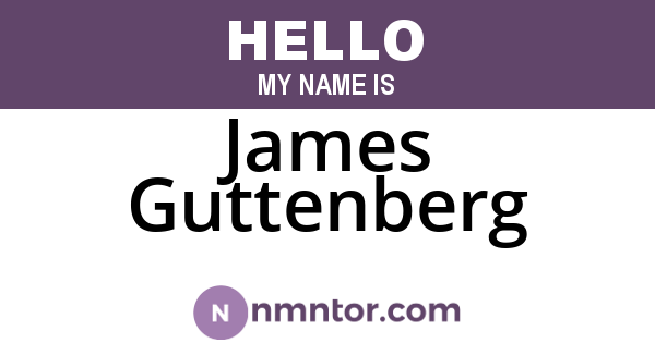 James Guttenberg