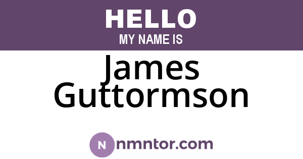 James Guttormson