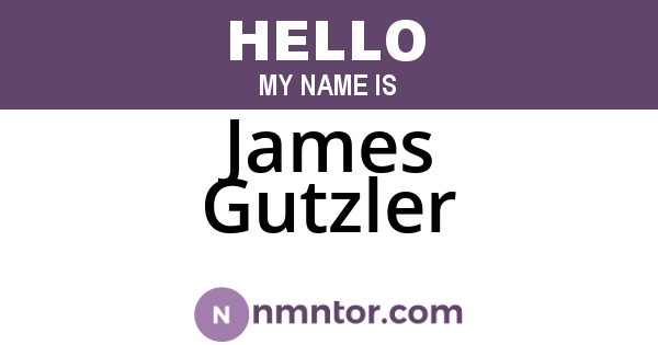 James Gutzler