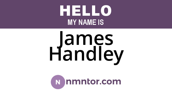 James Handley