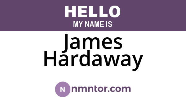 James Hardaway