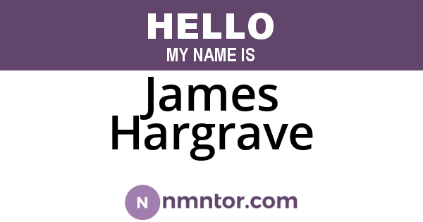 James Hargrave