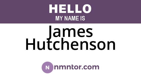 James Hutchenson