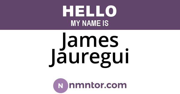 James Jauregui