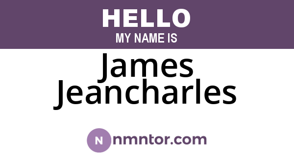 James Jeancharles