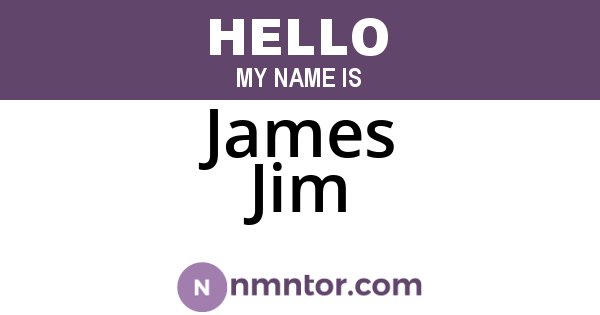 James Jim