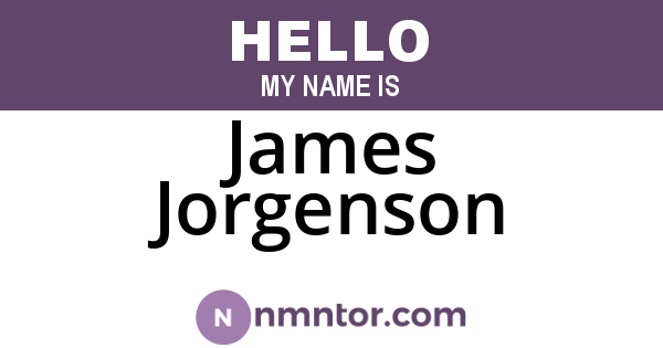 James Jorgenson