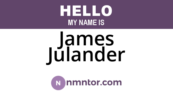 James Julander