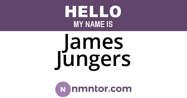 James Jungers