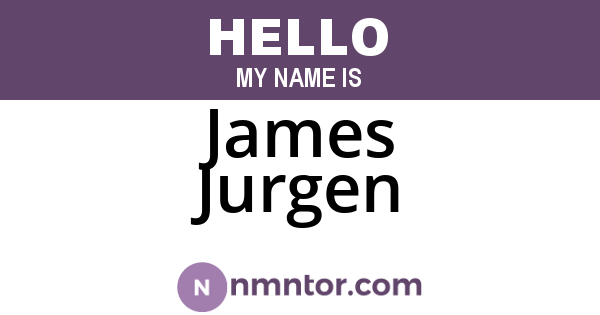 James Jurgen