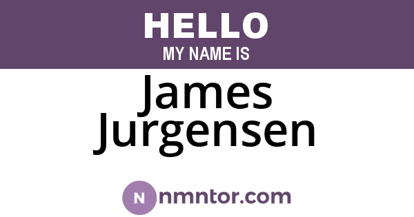James Jurgensen