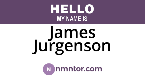 James Jurgenson