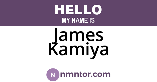 James Kamiya