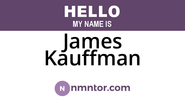 James Kauffman