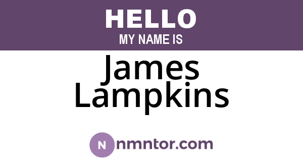 James Lampkins