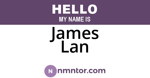 James Lan