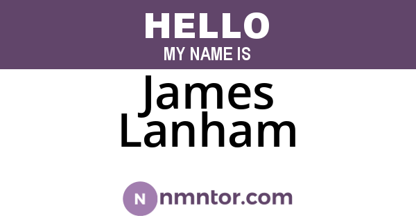 James Lanham
