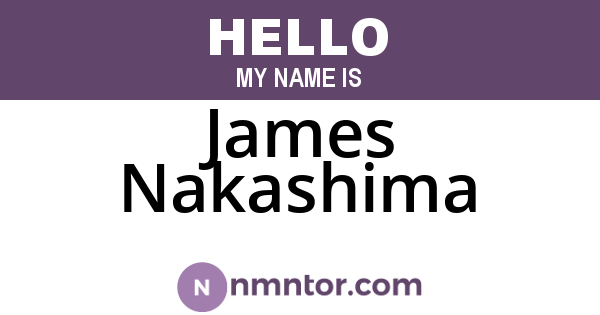 James Nakashima