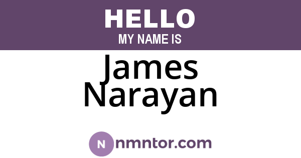 James Narayan
