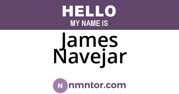 James Navejar