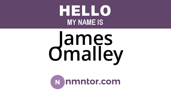James Omalley