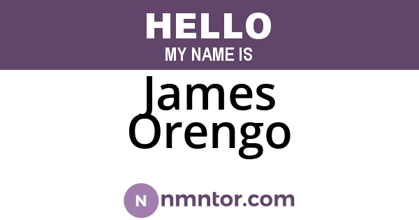 James Orengo