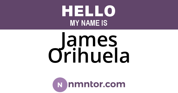 James Orihuela
