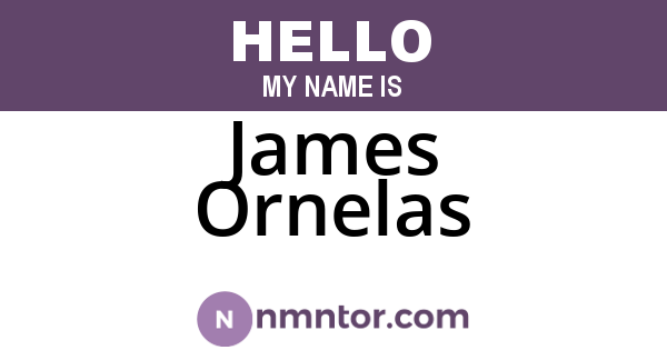 James Ornelas