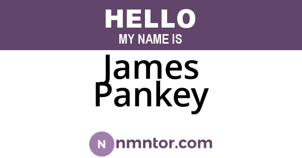 James Pankey