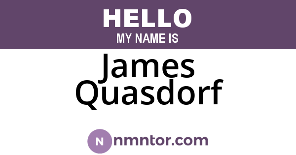 James Quasdorf